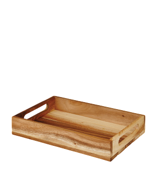 Tray with Handles 30 x 20 x 4.8 cm Buffetscape Wood - Churchill