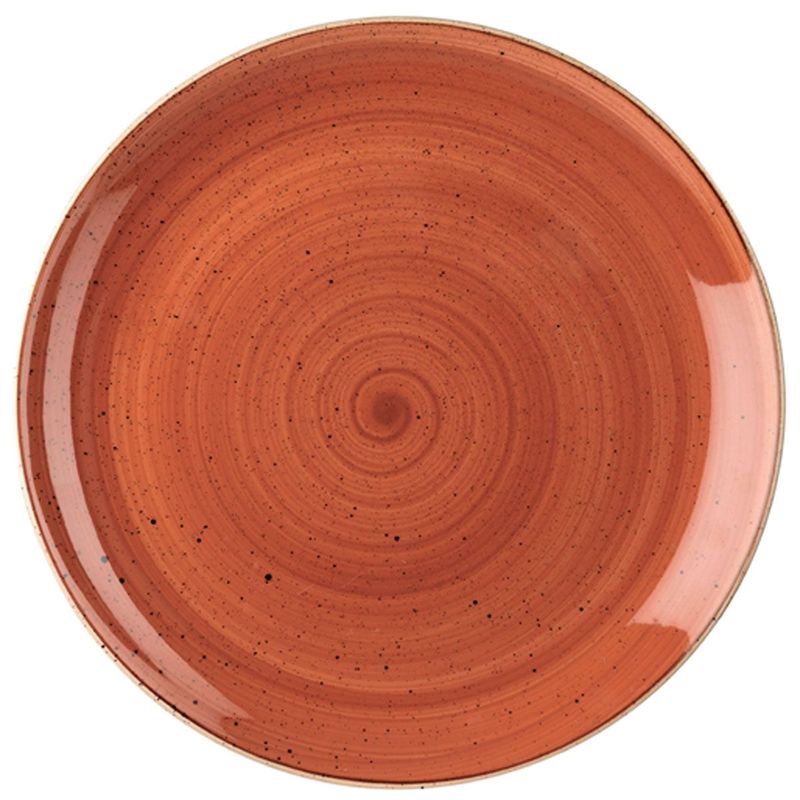 Flat Plate 32.4 cm Stonecast Spiced Orange - Churchill