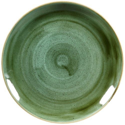 Churchill 28,8 cm coupe plate Stonecast Samphire Green horeca use