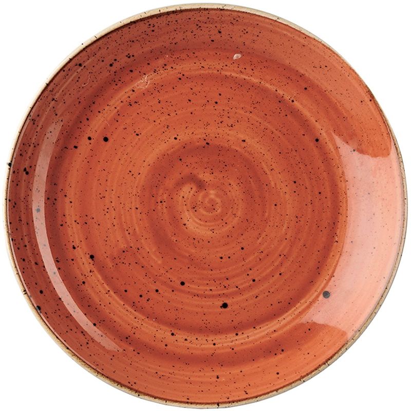 Flat Plate 16.5 cm Stonecast Spiced Orange - Churchill