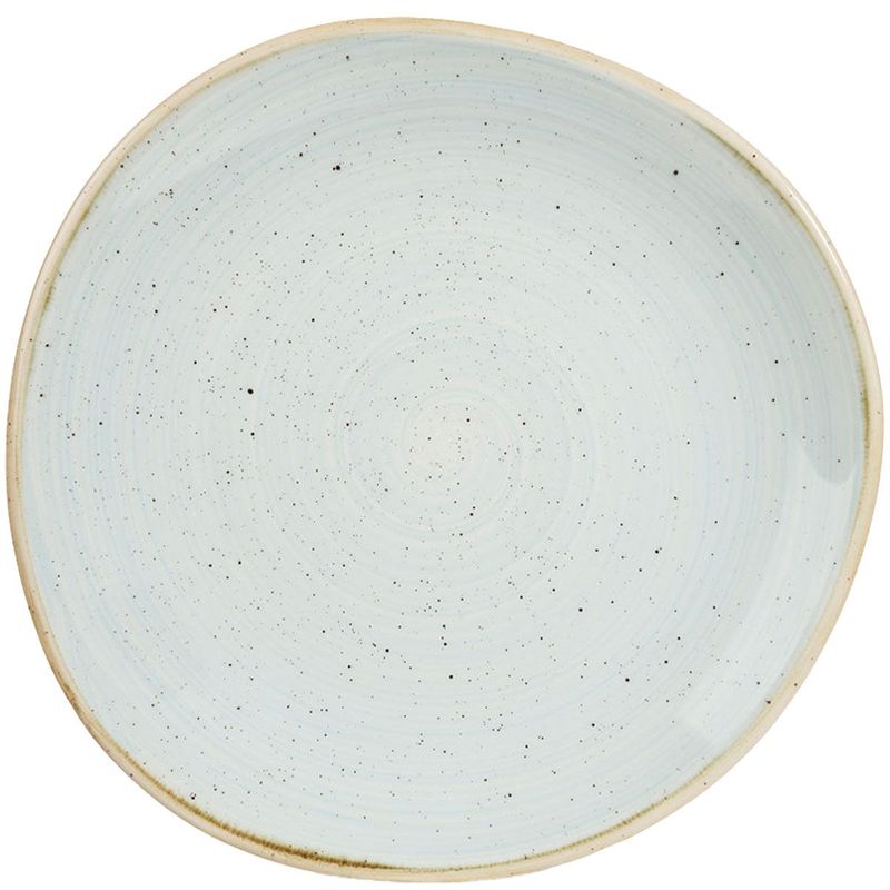 Churchill 21 cm organic plate Stonecast Duck Egg Blue horeca use