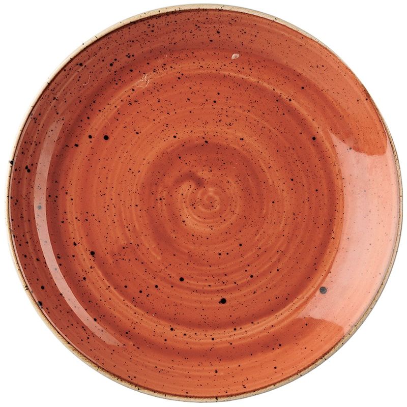 Flat Plate 21.7 cm Stonecast Spiced Orange - Churchill