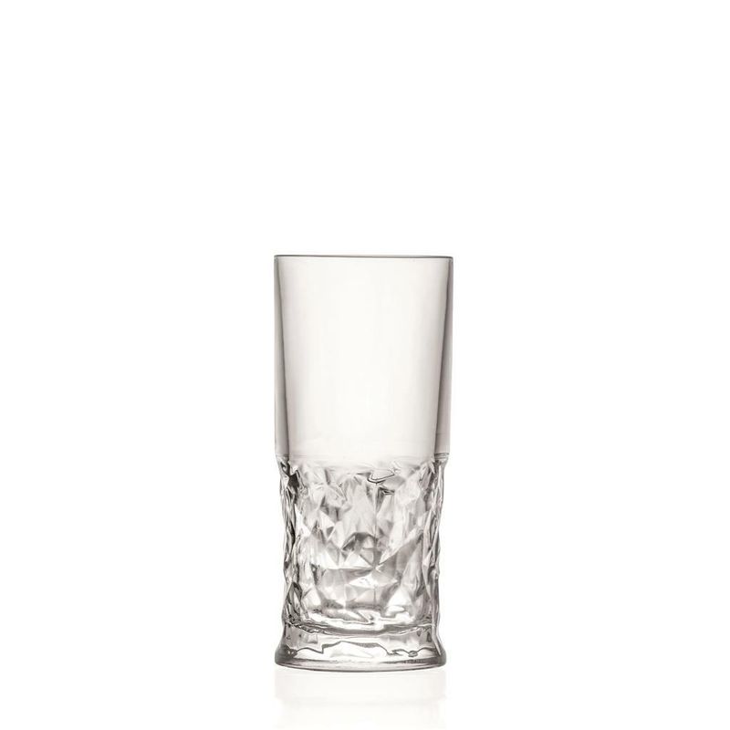 Sound Funky glass 35 cl LUXION glass half smooth half decorated professional horeca

