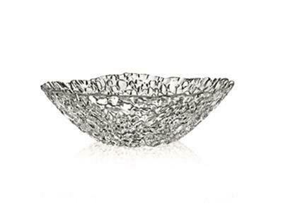 Bormioli Gocce 16 cm glass bowl, textured and stackable for horeca use
