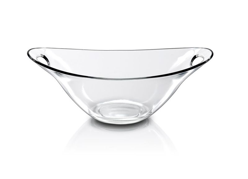 Borgonovo Practica 23 cm bowl in pressed glass strong, stackable and dishwasher safe for horeca use
