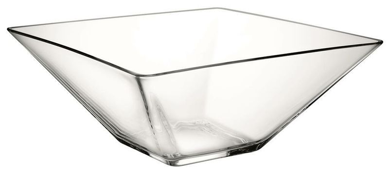 Borgonovo Modì 25x25 cm bowl durable stackable glass for professional horeca use
