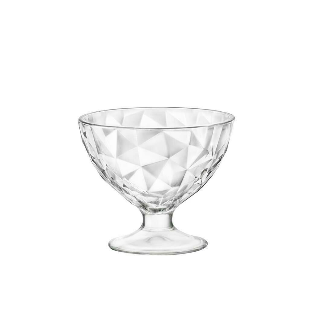 36 cl Diamond dessert bowl Bormioli transparent glass horeca use
