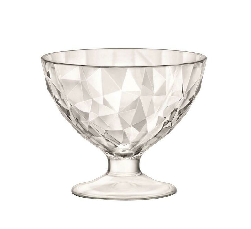 22 cl junior dessert bowl Diamond Bormioli transparent glass horeca use

