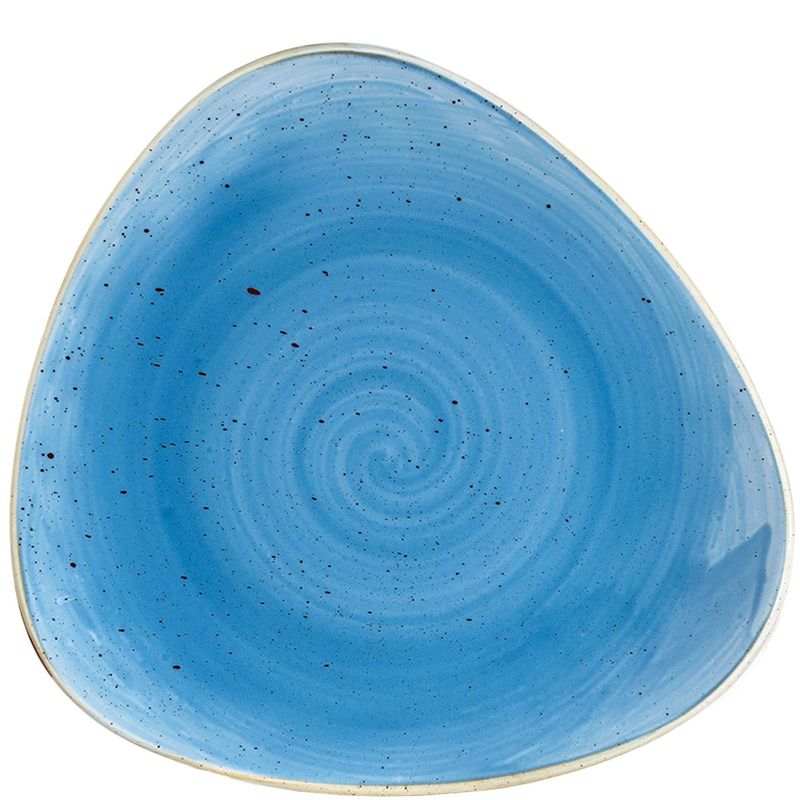 Churchill Dreieck Teller 22,9 cm Stonecast Cornflower Blue Gastronomie