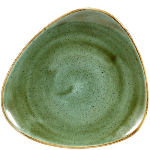 Triangular Dinner Plate 19.2 cm Stonecast Samphire Green - Churchill