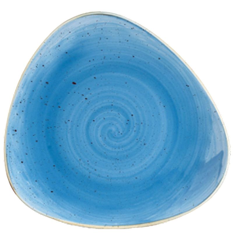 Churchill Dreieck Teller 19,2 cm Stonecast Cornflower Blue Gastronomie
