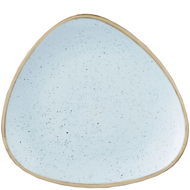 Churchill 19,2 cm triangular plate Stonecast Duck Egg Blue horeca use