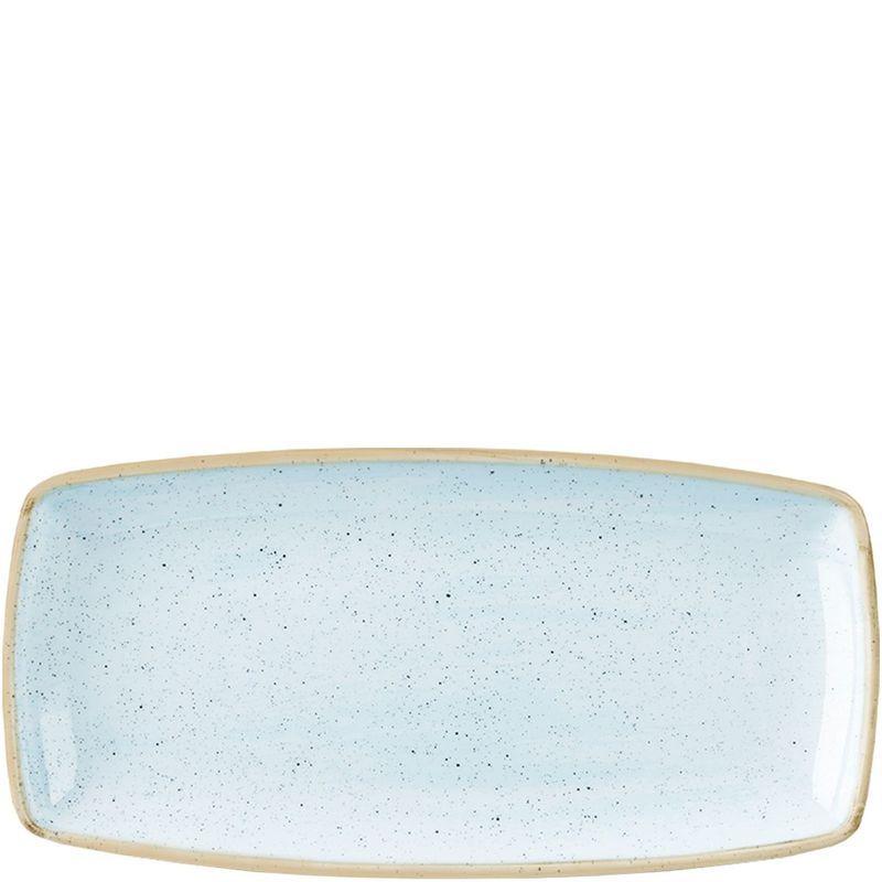 Churchill 29,5x14 cm oblong plate Stonecast Duck Egg Blue super vitrified porcelain horeca use