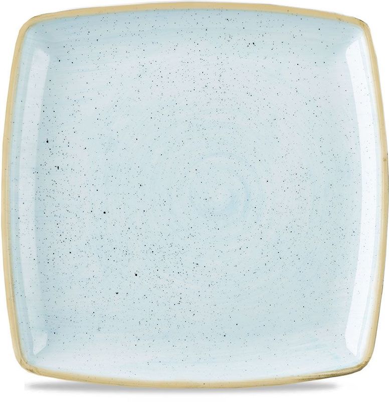 Churchill 26,8 cm square plate Stonecast Duck Egg Blue super vitrified porcelain horeca use