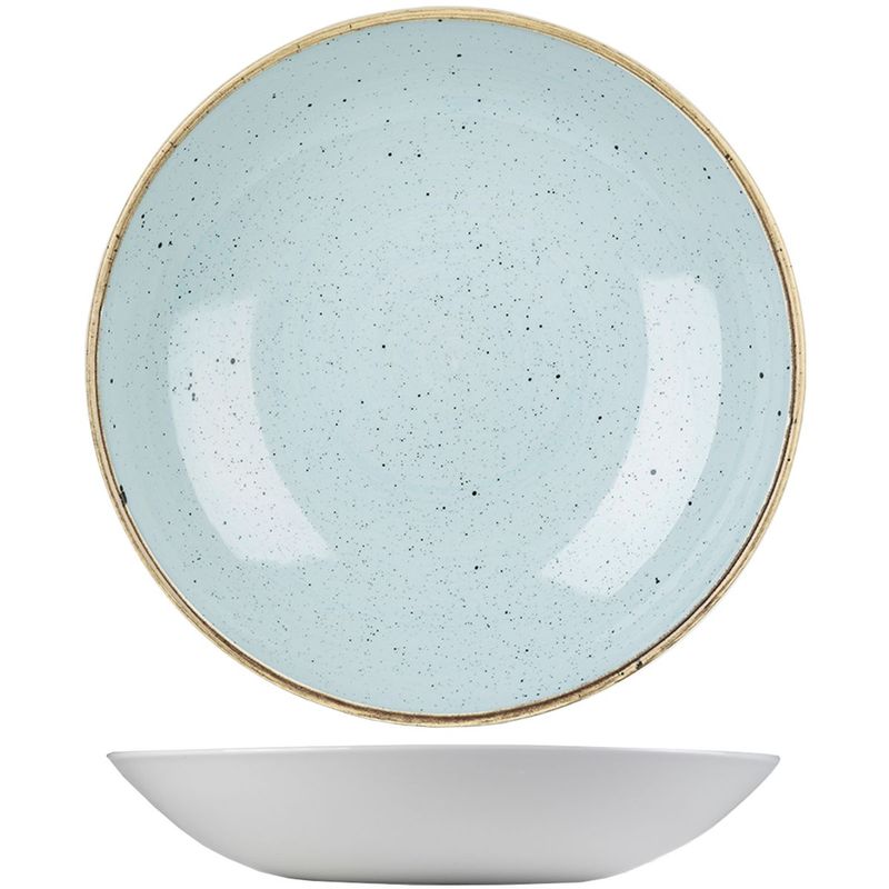 Churchill 24,8 cm deep bowl Stonecast Duck Egg Blue horeca use