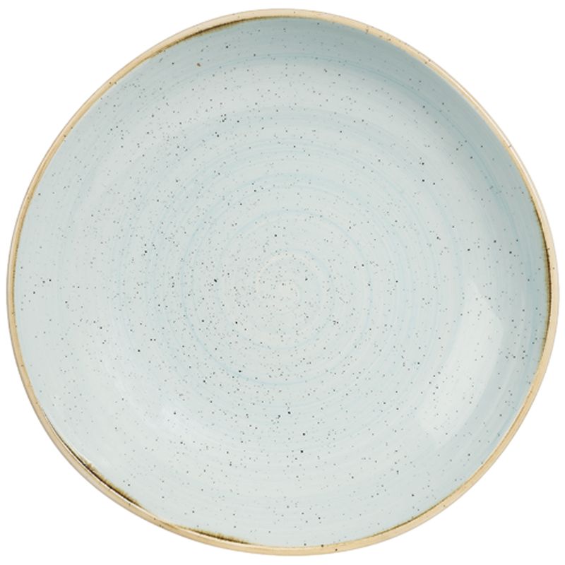 Churchill 25,3 cm organic deep plate Stonecast Duck Egg Blue horeca use