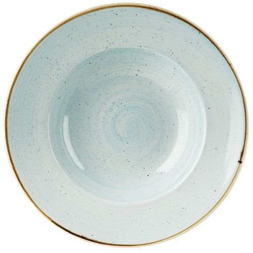 Churchill 28 cm deep plate wide rim Stonecast Duck Egg Blue horeca use