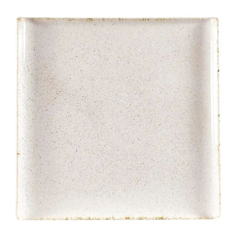 Square Buffet Tray Stonecast Barley White Alchemy Buffet Ceramic Servingware - Churchill