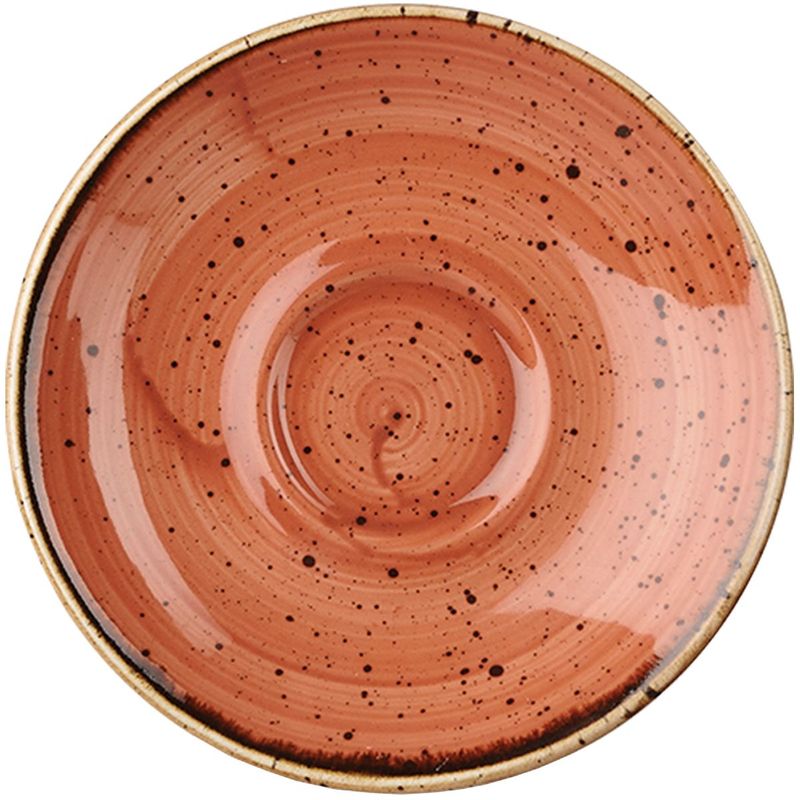 Espresso Saucer 11.8 cm Stonecast Spiced Orange - Churchill