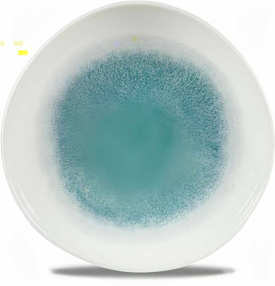 Organic Plate 26.4 cm Studio Prints Raku Jade Grey - Churchill