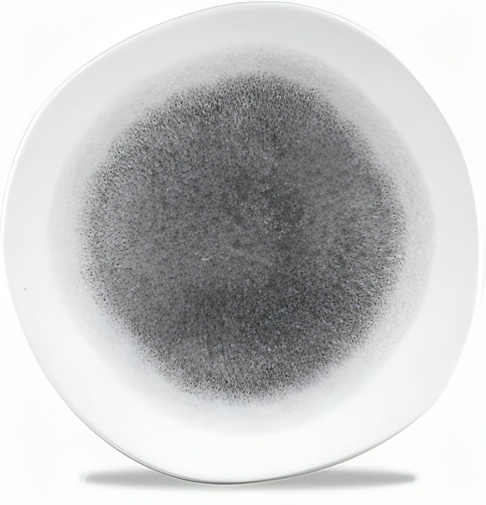 Organic Plate 26.4 cm Studio Prints Raku Quartz Black - Churchill