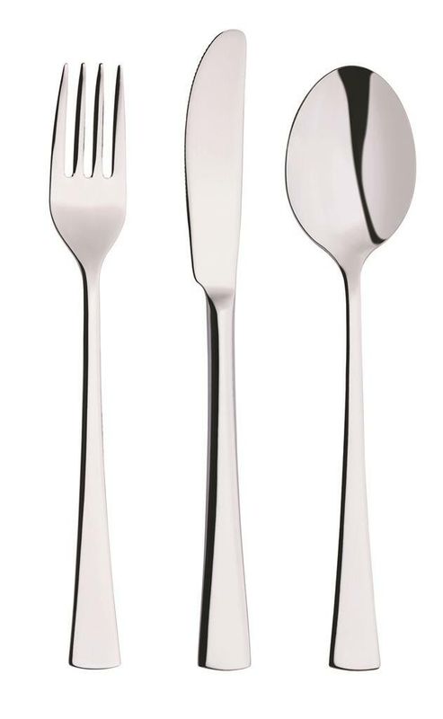 Abert Cosmos table fork in polished stainless steel