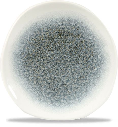 Organic Plate 18.6 cm Studio Prints Raku Topaz Blue - Churchill