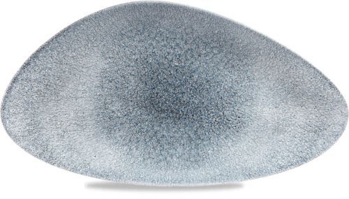 Triangular Plate 35.5 x 18.8 cm Studio Prints Raku Topaz Blue - Churchill