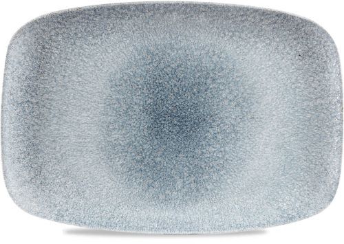 Oblong Plate 34.4 x 23.4 cm Studio Prints Raku Topaz Blue - Churchill
