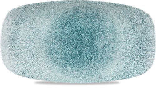 Oblong Plate 35.5 x 18.9 cm Studio Prints Raku Jade Grey - Churchill