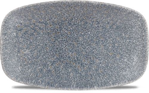 Oblong Plate 20 x 12.1 cm Studio Prints Raku Topaz Blue - Churchill