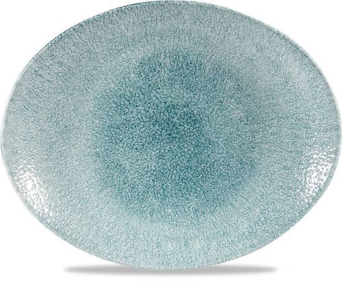Oval Plate 31.7 x 25.5 cm Studio Prints Raku Jade Grey - Churchill
