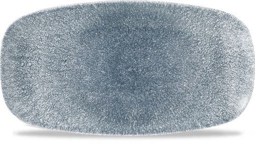Oblong Plate 35.5 x 18.9 cm Studio Prints Raku Topaz Blue - Churchill