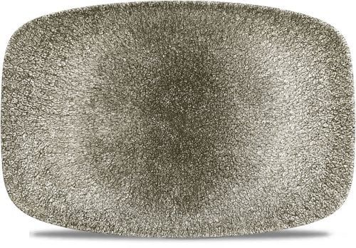 Oblong Plate 30 x 19.9 cm Studio Prints Raku Quartz Black - Churchill