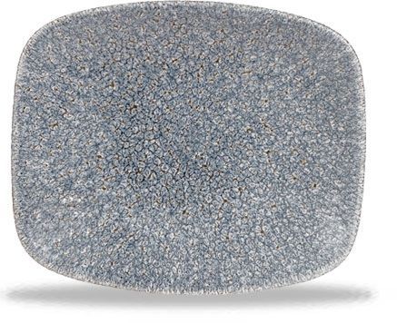 Oblong Plate 15.4 x 12.6 cm Studio Prints Raku Topaz Blue - Churchill