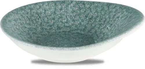 Deep Plate 18.5 x 16.8 cm Studio Prints Raku Topaz Blue - Churchill