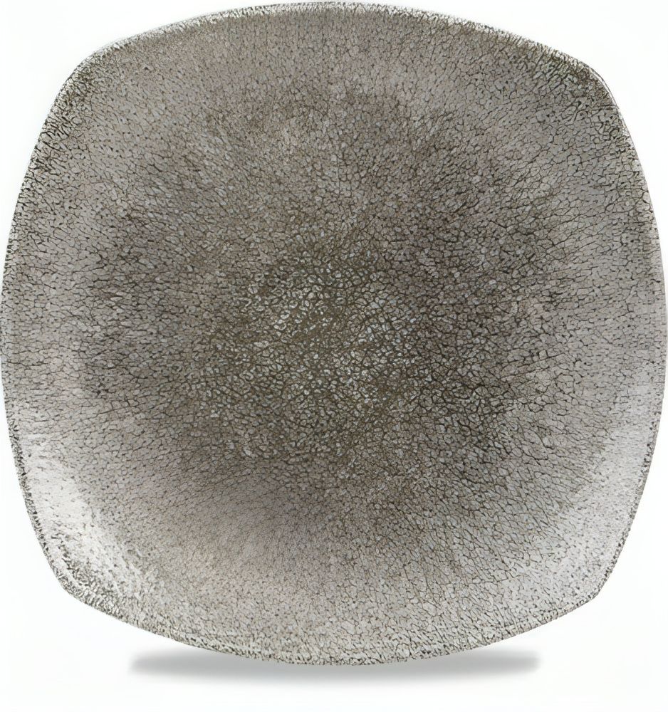 Square Plate 21.5 cm Studio Prints Raku Quartz Black - Churchill