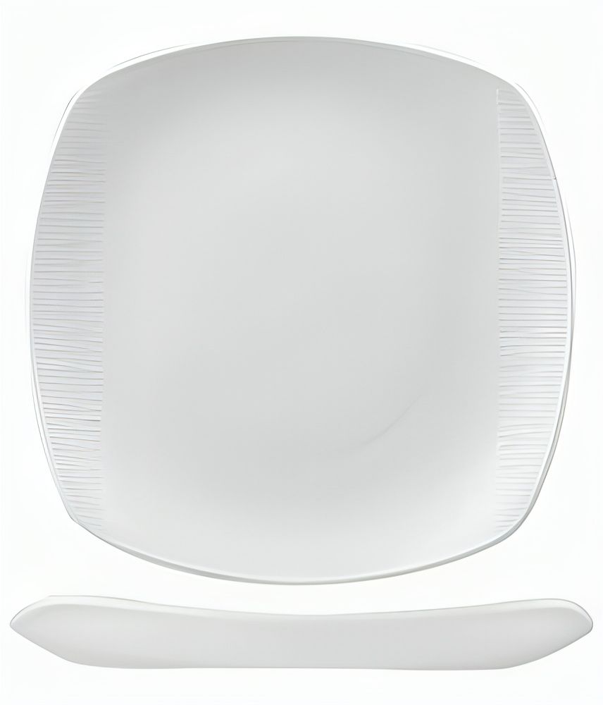 Square Plate 17 cm Bamboo Glass - Churchill