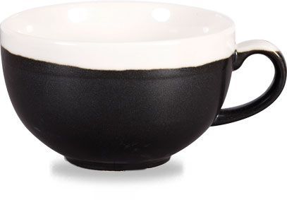 Cappuccino Cup 22.7 cl Monochrome Onyx Black - Churchill