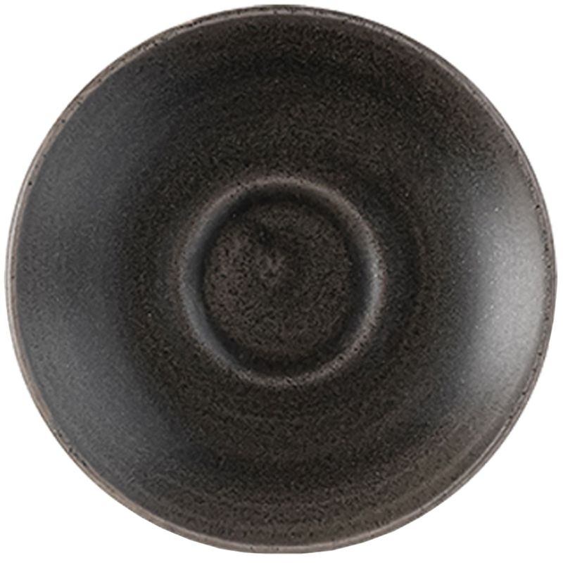 Cappuccino Untertasse 15,6 cm Stonecast Patina Iron Black - Churchill