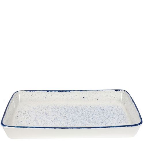 Rechteckige Backform 53 x 32,5 x 6,2 cm Stonecast Hints Indigo Blue - Churchill