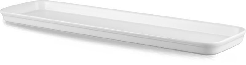 Low Roasting Dish 53 x 15 x 2.5 cm Counter Serve White - Churchill