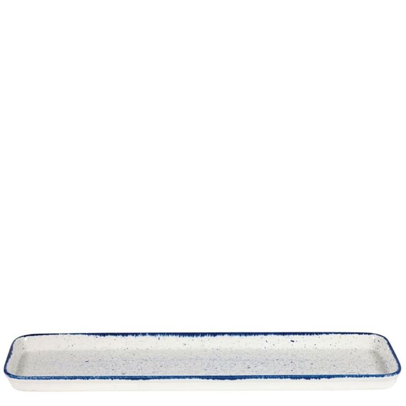 Rechteckiges Tablett 53 x 15 x 2,5 cm Stonecast Hints Indigo Blue - Churchill
