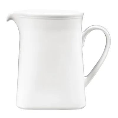 Square Jug White Holloware Counter Serve - Churchill