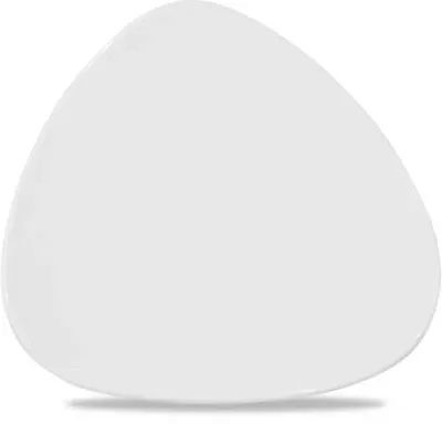 Triangular Plate 24.5 cm Lotus White - Churchill