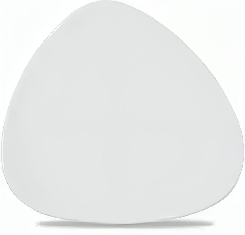 Triangular Plate 24.5 cm Lotus White - Churchill