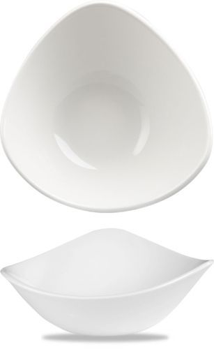 Triangular Bowl 18.5 cm Lotus White - Churchill