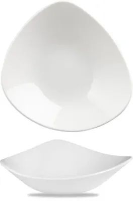 Triangular Bowl 21 cm Lotus White - Churchill