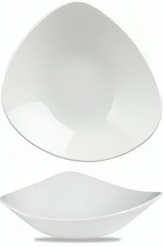 Triangular Bowl 21 cm Lotus White - Churchill