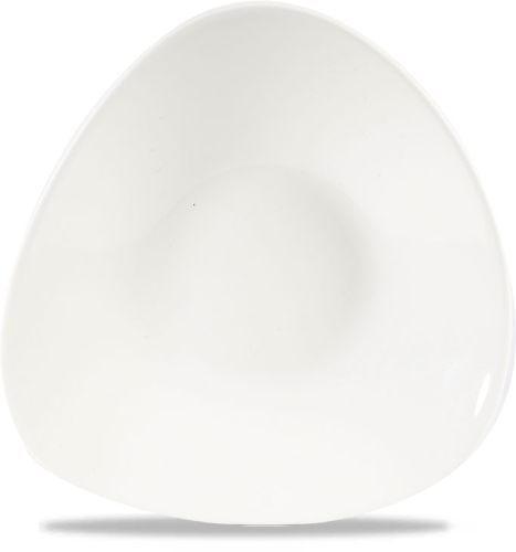 Triangular Bowl 21 x 21 cm Lotus Chefs Plate White - Churchill